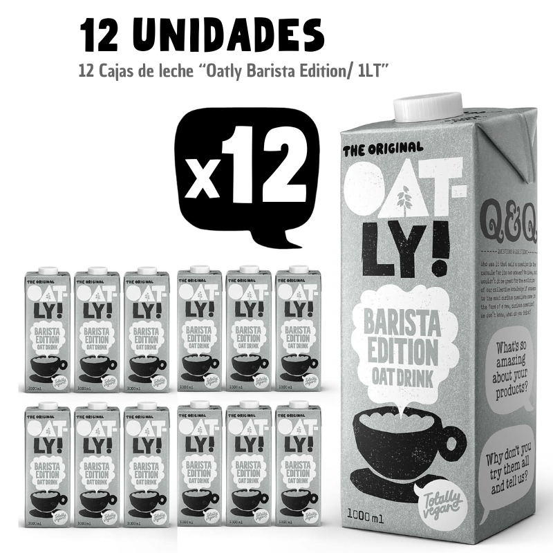 Pack 12 unidades "Bebida de Avena Barista Edition/ 1LT"