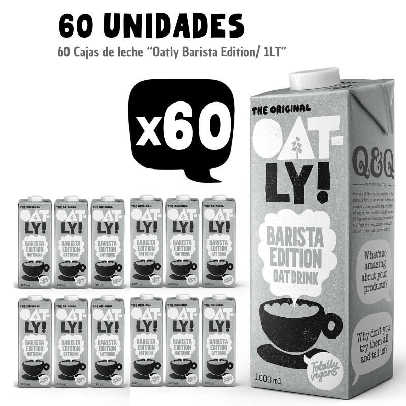 Pack 60 unidades "Bebida de Avena Barista Edition/ 1LT"