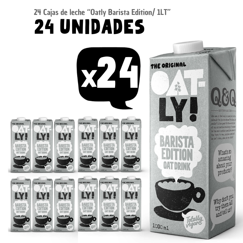 Pack 24 unidades "Bebida de Avena Barista Edition/ 1LT"