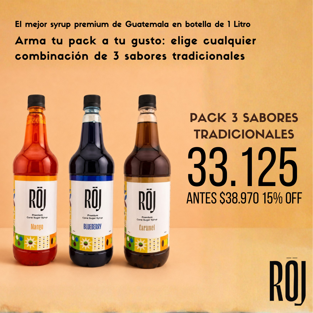 Pack 3 Syrup roj
