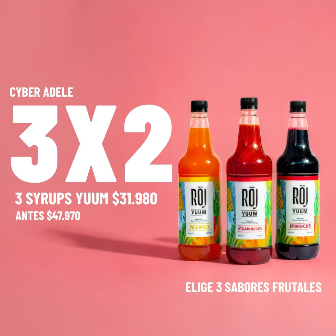 Pack 3x2 syrups Yuum a elección