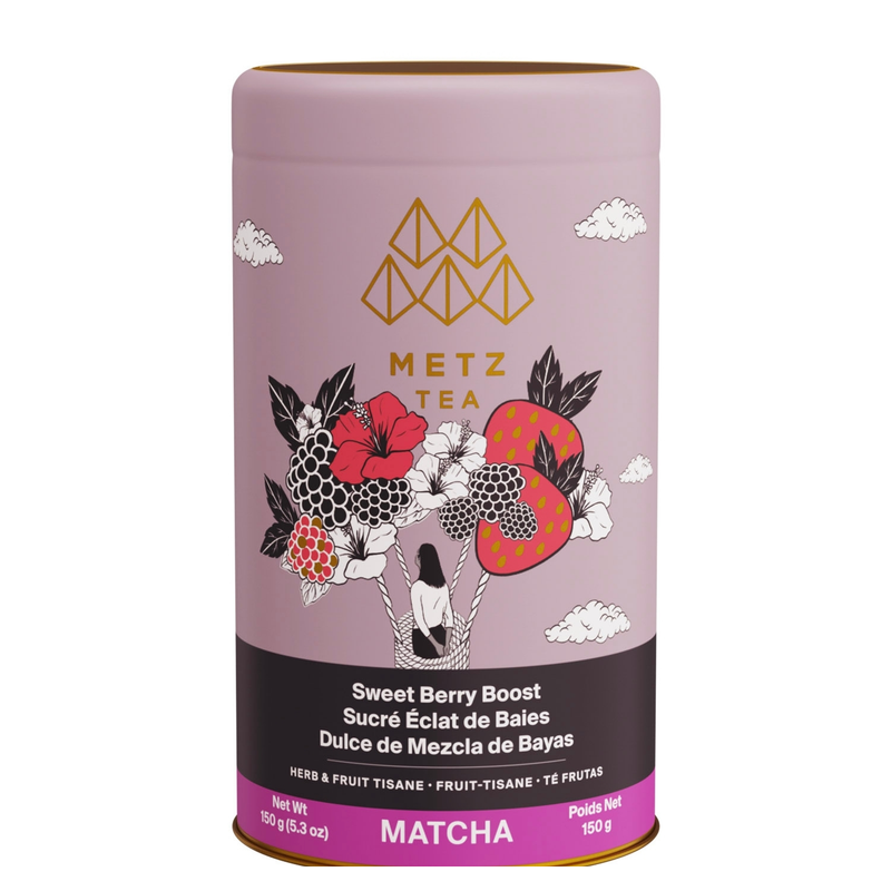 Tarro de Sweet Berry Boost Matcha Metz, 150 g