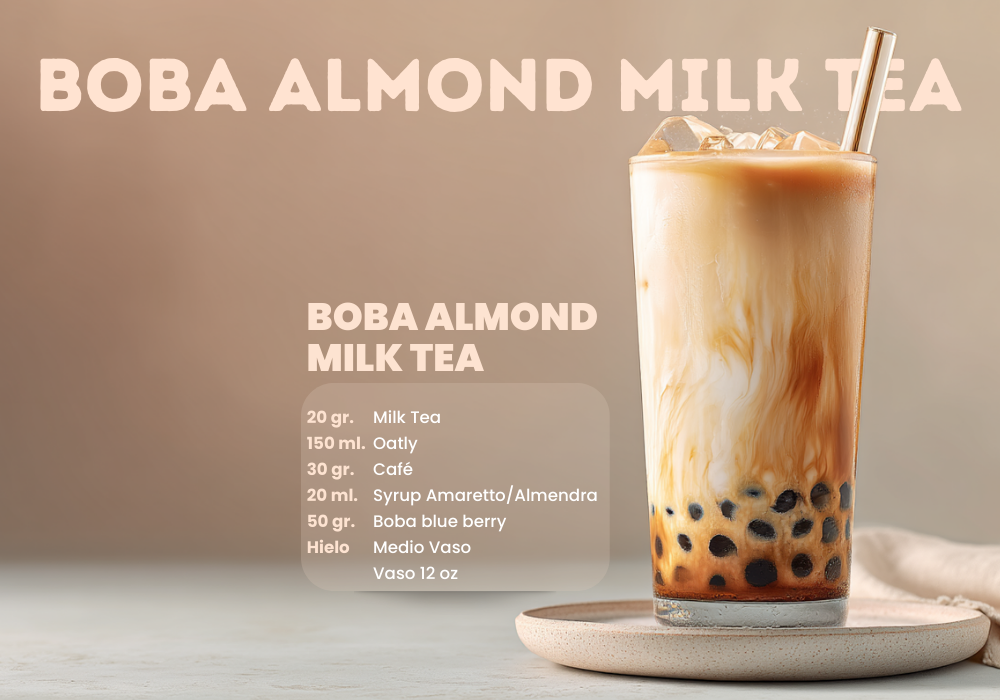 Boba Almond Milk Tea