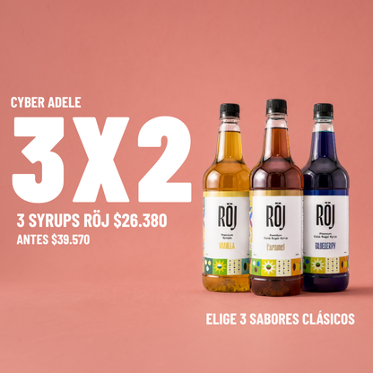 Pack 3x2 Syrups Röj clásicos · a elección