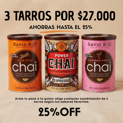 Pack 3 tarros "David Rio"