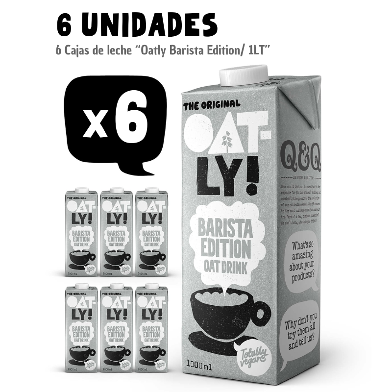 Pack 6 unidades "Bebida de Avena Barista Edition/ 1LT"