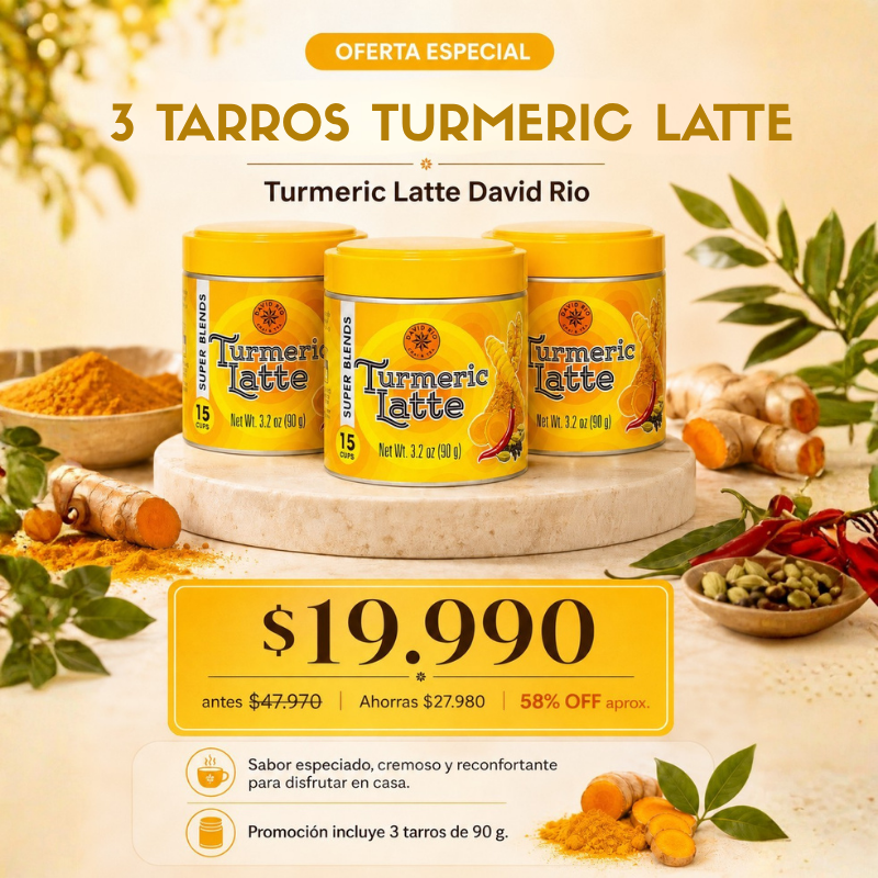 3 x Turmeric Latte Tarro/90Gr - 3 Tarros turmeric