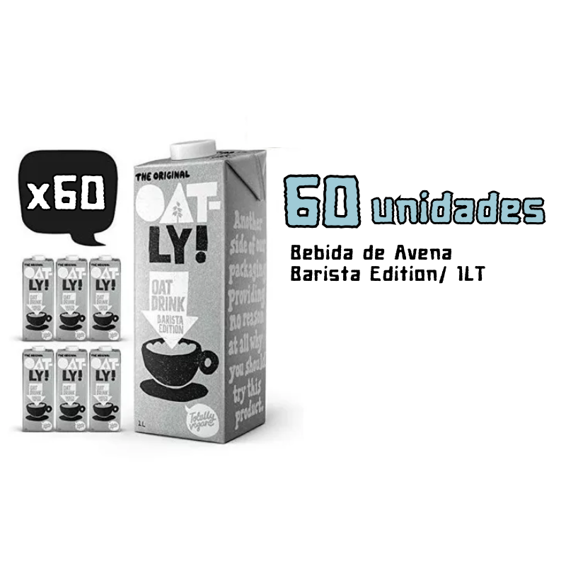 Pack 60 unidades &quot;Bebida de Avena Barista Edition/ 1LT&quot;