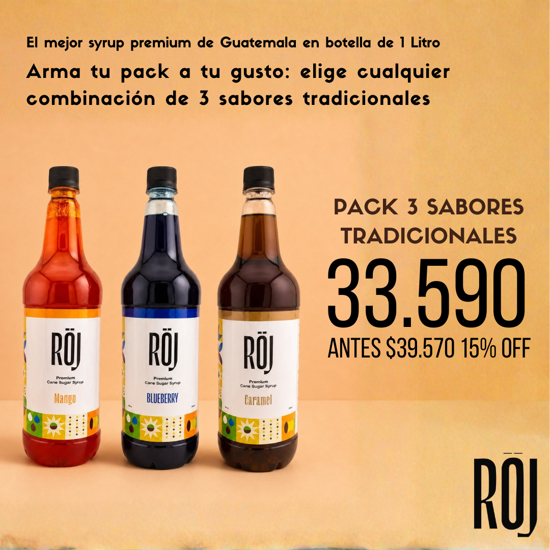 Pack 3 Syrups Röj · a elección - Pack 3 botellas