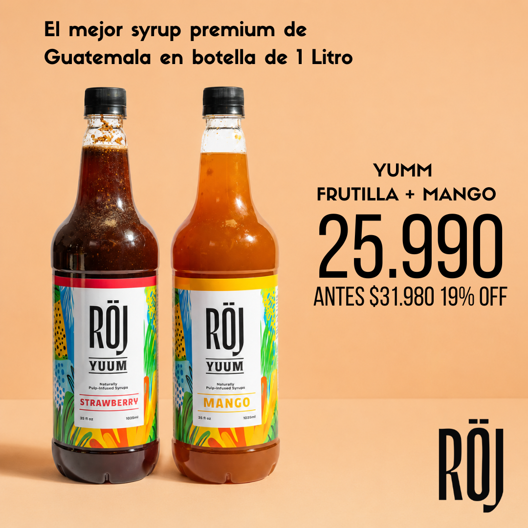 Pack 2 Syrups Röj · Frutilla + Mango - Pack 2 botellas