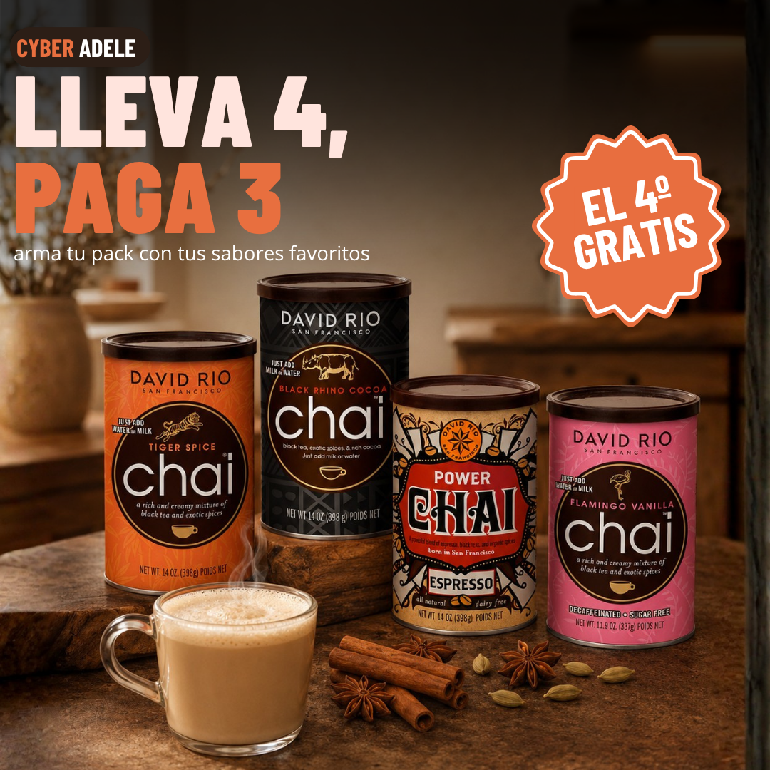 Pack 4x3 Chai David Rio — Elige entre 9 sabores
