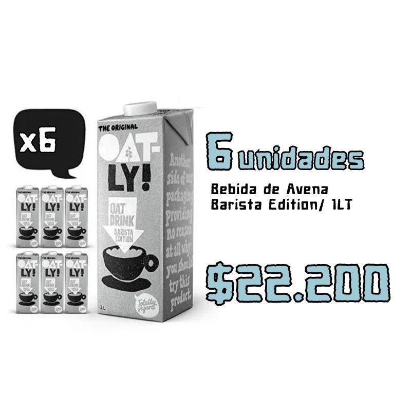 Pack 6 unidades "Bebida de Avena Barista Edition/ 1LT"