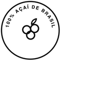 Badge 100% açaí de Brasil