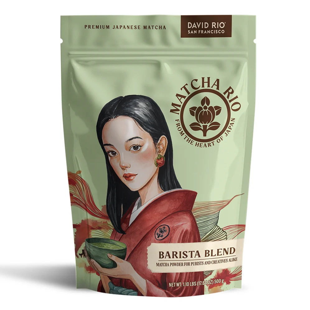 Bolsa de 500 g de Matcha Rio Barista Blend de David Rio, matcha japonés premium