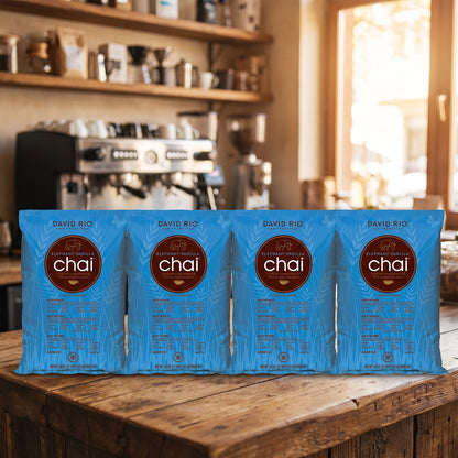 Caja 4 Bolsas Elephant Vanilla: 4 bolsas David Rio Elephant Vanilla Chai de 1,8 kg