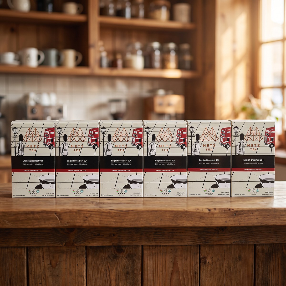 Caja 6 Grand Breakfast Metz: 6 cajas de té Metz