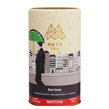 Tarro de Earl Grey Black Tea Matcha Metz, 150 g