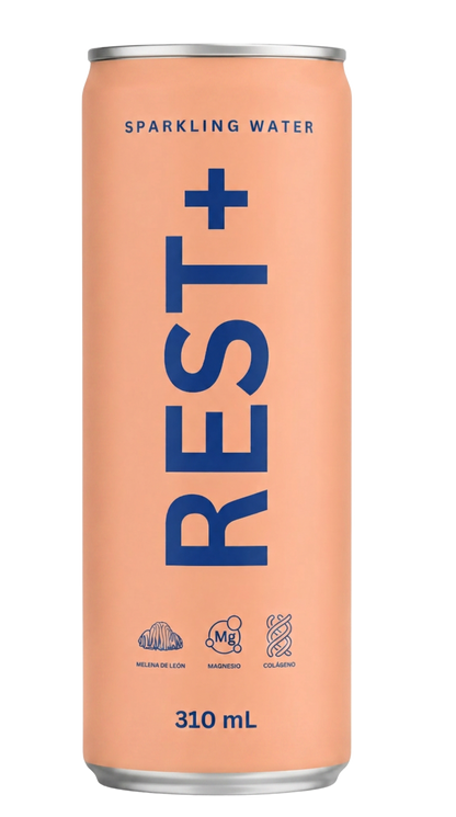 Lata REST+ Flow: durazno, bergamota, albahaca y melena de león